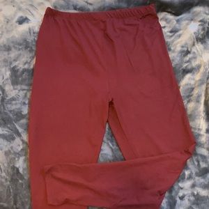 Maroon leggings